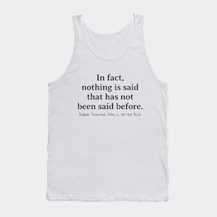 Nothing Said Before, Publius Terentius Afer 190–159 BCE Tank Top